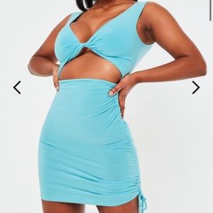 Missguided sleeveless cut out front mini dress